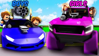 BOYS vs GIRLS Cars in Brookhaven RP [upl. by Aloz]