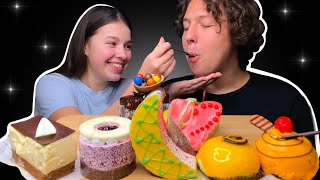 ASMR 8 Cakes in 8 Minutes  Eating Sounds Mukbang 먹방 Tati ASMR [upl. by Licko]