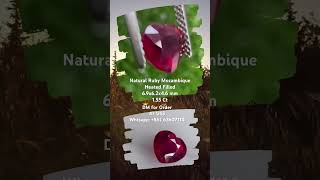 Natural Mozambique Ruby Heart Global Payment accepted Worldwide Free Shipping preciousjewellery [upl. by Tnayrb333]