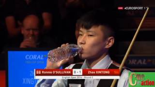 Snooker English Open 2016 Ronnie OSullivan  Zhao Xintong Best of 7 Frames [upl. by Gnok]