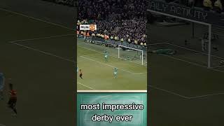 most impressive derby ever manchesterunited manchestercity derby football premierleague [upl. by Nalehp204]