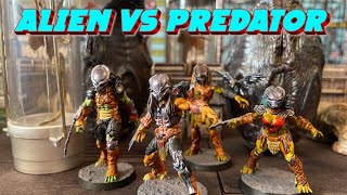 Space Weirdos Skirmish Batrep AvP  Alien Vs Predator 75 Points [upl. by Nnahtebazile]