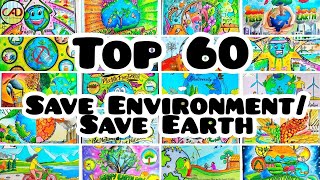 Environment day poster 💡 to win compitition 60 plus unique drawing💡 [upl. by Teena904]