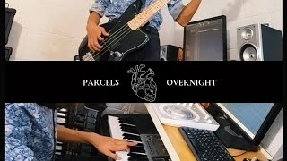 Parcels  Overnight Bass amp Piano Cover  Lyrics [upl. by Ledda]