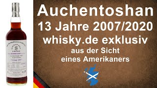 Auchentoshan 13 Jahre 20072020 Signatory Vintage whiskyde exklusiv Verkostung von WhiskyJason [upl. by Allerim]