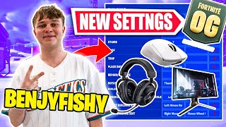 Benjyfishy NEW Fortnite OG Settings  Sens amp Gear [upl. by Helbonnas]