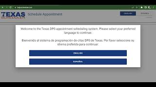 How to Schedule Texas DPS Learner’s Permit Appointment [upl. by Selig892]