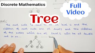 Tree  Types of tree  Binary Tree  Tree traversal  Full video  Discrete mathematics [upl. by Grubman928]