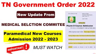 Paramedical Pharm D Admission 2022TN Medical SelectionParamedical Counselling Pharmacy Pharm D [upl. by Clement764]