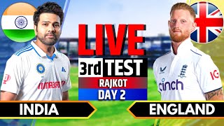 India vs England 3rd Test  India vs England Live  IND vs ENG Live Score amp Commentary Session 3 [upl. by Salem]