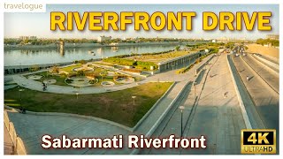 4K Ahmedabad Sabarmati Riverfront Drive  Sabarmati Riverfront Ahmedabad  Drive Through [upl. by Nahgem]