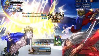 FGO NA Sasaki Kojiro VS Poseidon Central Core [upl. by Hartzell]