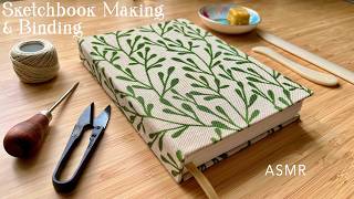 Making a Sketchbook and Binding  ASMR  no music✂️ [upl. by Irfan]