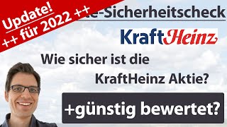 Kraft Heinz Aktienanalyse – Update 2022 Wie sicher ist die Aktie günstig bewertet [upl. by Nimref277]