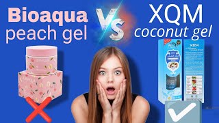 Bioaqua Peach gel Vs XQM cleansing gel reviews dont skip video wait for endmrjuttmakeupstore [upl. by Allerie760]