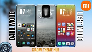 Xiaomi Theme With Dual iCon Style Dark Mod And Light Mode  Xiaomi Theme Hub [upl. by Vas]