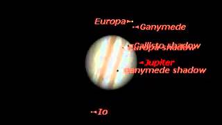 Jupiter Triple Shadow Transit [upl. by Dougall]