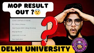 Mop up Round Result out ⁉️ Delhi University [upl. by Qooraf]