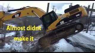 Amazing Excavator on a steep slope [upl. by Messing338]