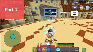 part 7 battle AubreyVincent DC vs Roit amp VictoriumDD skyblock blockman go [upl. by Jelene]