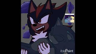 Unspoken words  SpeedPaint sonicart shadowthehedgehog sonic shadowsonic sonadow fypシ゚viral [upl. by Aisirtap]