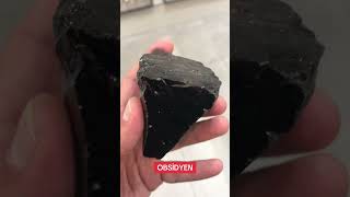 Obsidyen Taşı Özellikleri obsidian stone doğaltaş [upl. by Lutim]