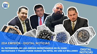 EL PATRIMONIO DE JUECES INVESTIGADOS EN EL CASO METÁSTASIS Y PURGA UN TOTAL DE USD 49 MILLONES [upl. by Eiclehc]