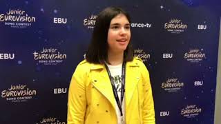 Elisabetta Lizza Specchio Mirror On The Wall  Italy Junior Eurovision 2021  interview [upl. by Ettesus]