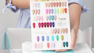 Unboxing Venalisa New Arrival VIP3 Kit 60 Colors Nail Gel Polish Kit How to Choose Enamels [upl. by Syhr756]