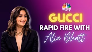 Alia Bhatts GUCCI Rapid Fire Favourite Look Most Iconic Product A Pick For Raha amp More  N18V [upl. by Votaw135]