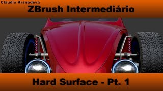 ZBrush Intermediario  Hard Surface  Parte 1 [upl. by Gemperle]