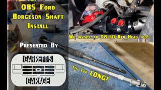 Installing a Borgeson Steering Shaft on you OBS Ford [upl. by Taite]