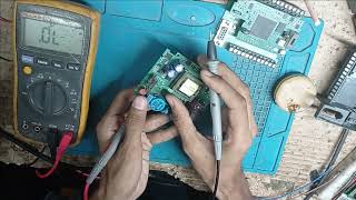 Plc siemens s7200 cpu 222 cn power supply repair part1 [upl. by Adelind954]