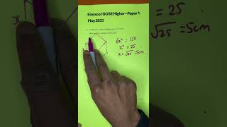 edexcel gcse higher noncalc Mathinar volume surfacearea [upl. by Anyer]