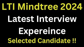 LTI Mindtree Latest Interview Experience Freshers  Mindtree Technical Interview question  Selected [upl. by Saito]