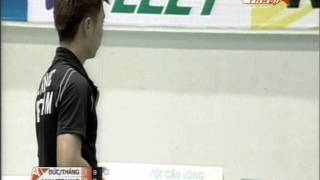 Hanoi Fleet Open 2012 Badminton  MD Final round  Manh Thang Bang Duc vs Hoang Anh Quang Trung [upl. by Ethelda]