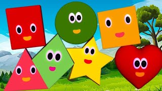 The Shapes SongWe are ShapesTriangle Rectangle Circle Oval Square Song Learn Shapes NameCLKIDSTV [upl. by Giovanna212]