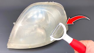 Genius Method Clean Your Faded Headlights Like Crystal in 5 Minutes [upl. by Orella]