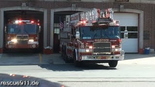 Ladder 26  Engine 37 Boston Fire Department [upl. by Odraboel533]