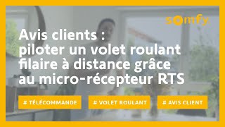 Microrécepteur et télécommande Situo 1 RTS pour volet roulant  test et avis client dAlban  Somfy [upl. by Caresse]