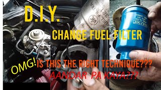 DIY FUEL FILTERMB220900 CHANGE  DID I DO THE RIGHT THING [upl. by Nuhsed638]