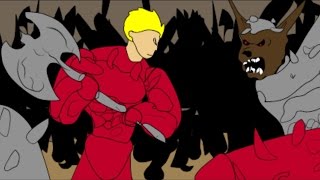 VAMPIRES VS WEREWOLVES GIANT EPIC WAR ANIMATION Clip from New Webseries [upl. by Volny]