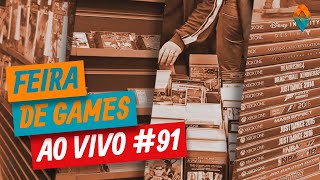 LIQUIDAÇÃO DE GAMES 🎮 Feira AO VIVO 🔴 Gameteczone 91 [upl. by Airbas526]