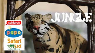 JUNGLE animals  Schleich Safaril ltd Papo [upl. by Eelarbed]