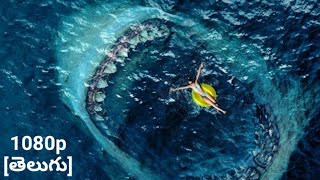 Megalodon Shark  Beach Attack Scene  The Meg 2018 Telugu scene Classic Scenes [upl. by Collen376]