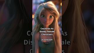 AI Draws Countries As Disney Female Characters [upl. by Enehs]