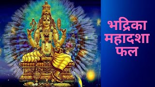 bhadrika dasha  yogini mahadasha fal  yogini dasha predictions in hindi [upl. by Constantina]