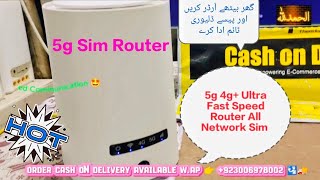 5g Sim Router Zlt x20 Ultra Fast Speed Test Telenor  Unlock All Network Sim  Deliver to Faisalabad [upl. by Naiditch]