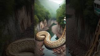 इतना विशालकाय अजगर 🤭 snake nature animals वायरलshort [upl. by Adham]