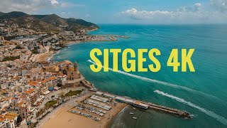 Qué hacer en Sitges 4K  Sitges 4K  Sitges by drone  Barcelona day trips [upl. by Myrilla966]